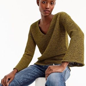 J Crew Bell Sleeve Sweater in Navy XS